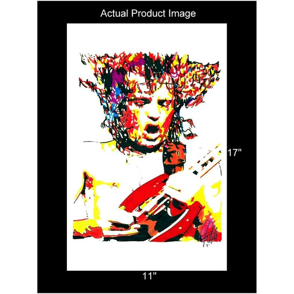 Angus Young ACDC Guitar Rock Music Poster Print Wall Art 11x17 - Picture 2 of 5